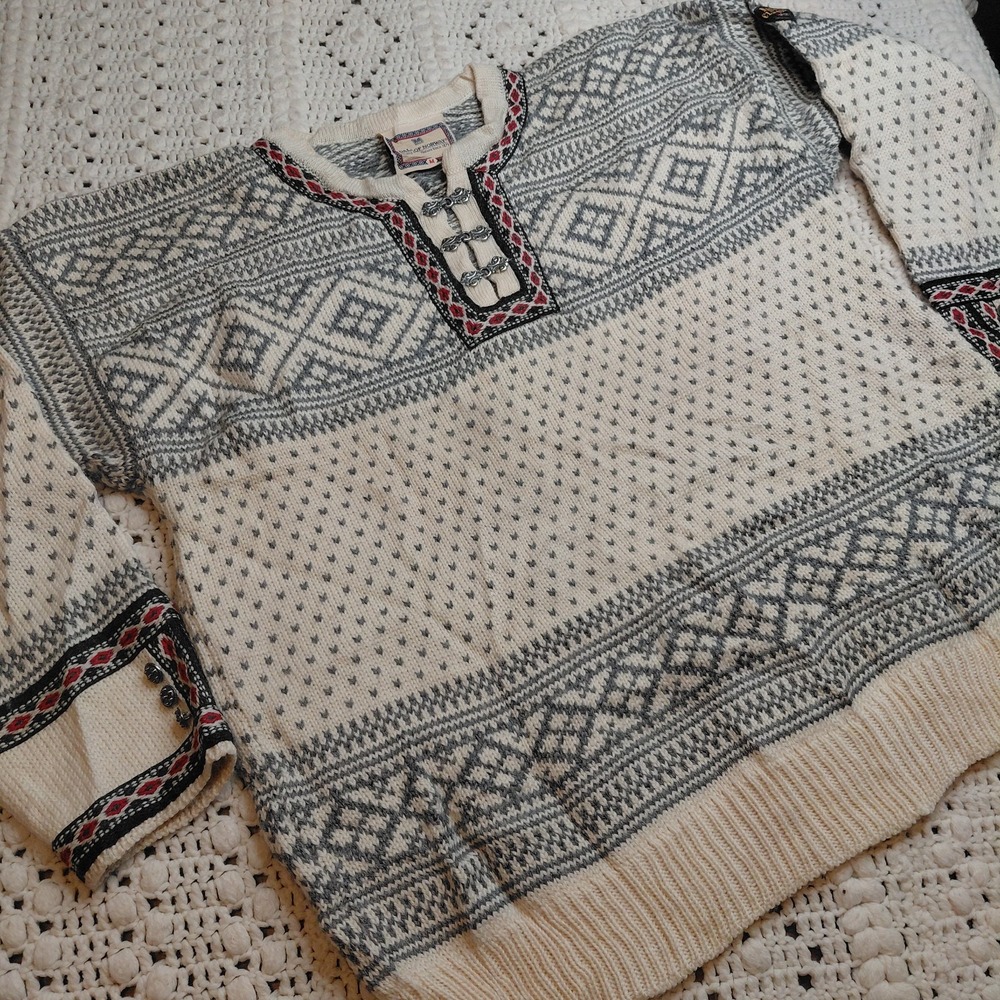Dale of Norway Cream and Gray Sweater